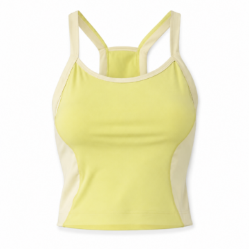Pale Yellow Racerback Tank Top