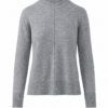 Heather Grey Mock Neck Long Sleeve Sweater