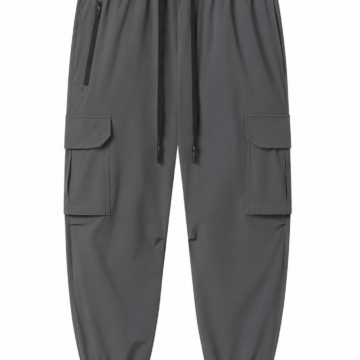 Grey Cargo Jogger Pants