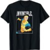 Black Superhero Graphic Print Crew Neck T-Shirt
